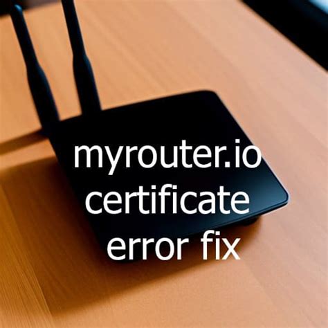 If the server name in the ping results matches the name on the certificate, use it. . Myrouter io certificate error iphone